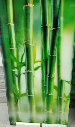 رادیاتور شیشه ای  دکوراتیو طرح بامبو 60*125