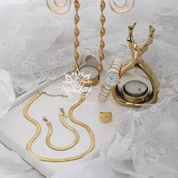 ست گردنبند و دستبند ماری/ انگشتر/ساعت