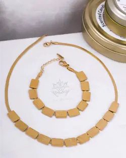 ست گردنبند و دستبند چنل