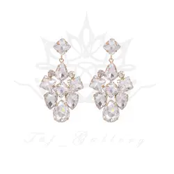 گوشواره نگین دار مدل زارا