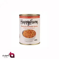 کنسرو لوبیا (12عددی) هپی فارم