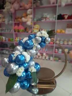 بادکنک آرایی حلقه کیک