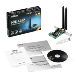 کارت شبکه PCI Express بی‌سیم N300 ایسوس مدل PCE-AC51