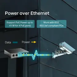 TPLINK TL-Sg1005P 5-Port 10/100/1000Mbps Desktop PoE Switch with 4-Port PoE