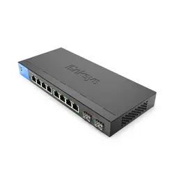 Linksys LGS310C 8-Port Managed Gigabit Ethernet Switch with 2 1G SFP Uplinks