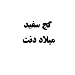گچ سفید میلاد دنت
