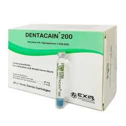 بی حسی دندانپزشکی (کارپول) 4% دنتاکائین – اکسیر