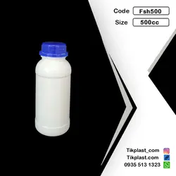 بطری 500 سی سی پلاستیکی پلی اتیلن با رنگبندی + درب | تیک پلاست