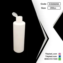 بطری پت 250 سی سی استوانه ای با پوشش براق + درب فیلیپ تاپ | تیک پلاست