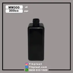 بطری پت 300 سی سی پلاستیکی رنگی مدل چهار گوش + درب | تیک پلاست