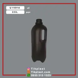 بطری پلی اتیلن 2.5 لیتری پلاستیکی دسته دار با کیفیت بالا + درب | تیک پلاست