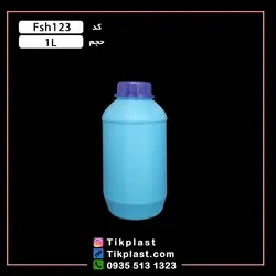 بطری سم یک لیتری پلاستیکی پلی اتیلن با رنگبندی + درب | تیک پلاست