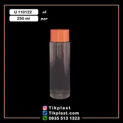 بطری شامپو استوانه ای ( لوسیون ) پت 250ml با درب + رنگبندی | تیک پلاست