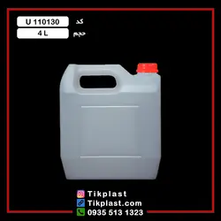 بطری و گالن 4 لیتری کتابی پلاستیکی پلی اتیلن مواد نو با رنگبندی + درب | تیک پلاست