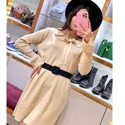 پیراهن بافت آستین عروسکی