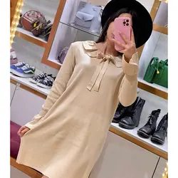 پیراهن بافت آستین عروسکی