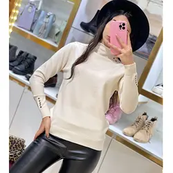 بافت ترک یقه دکمه