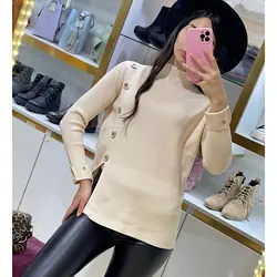 بافت ترک بغل دکمه چاکدار