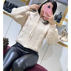 ژاکت بافت جلوزیپ