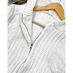 ژاکت بافت جلوزیپ