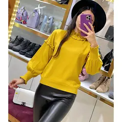 بافت یقه اسکی مرواریدی