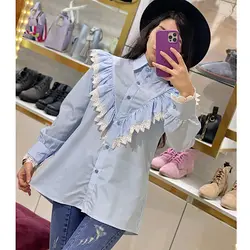 شومیز چیندار لب توری (پارت اخر)