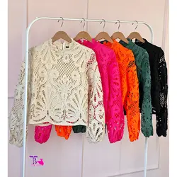 شومیز تمام دانتل ترک