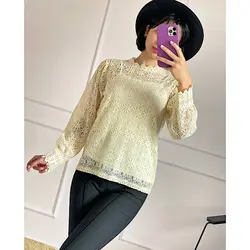 شومیز دانتل کرم