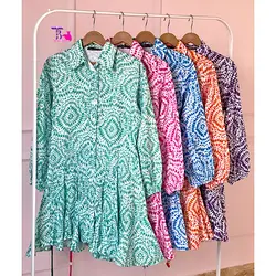 پیراهن اسپانیش آبرنگی