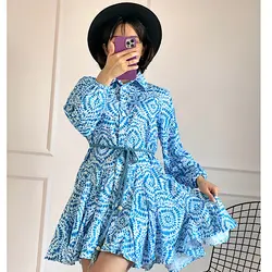 پیراهن اسپانیش آبرنگی