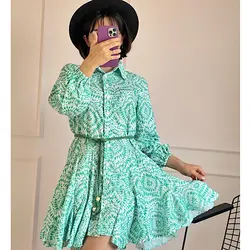 پیراهن اسپانیش آبرنگی