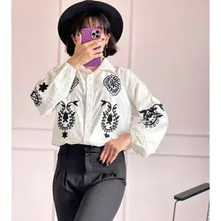 شومیز گلدوزی کرسپو