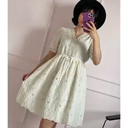 پیراهن خامه دوزی مرواریدی