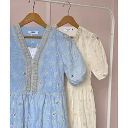 پیراهن خامه دوزی مرواریدی