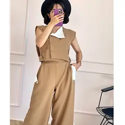 ست کراپ شلوار بگ