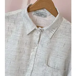 شومیز مانتویی لینن کنفی