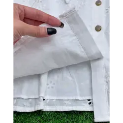 پیراهن جلودکمه خامه دوزی