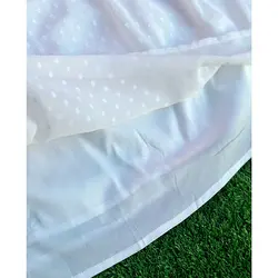 پیراهن سفید آینه کاری