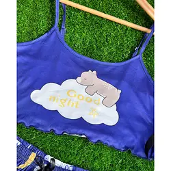 ست سه تیکه سرمه ای خرسی