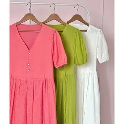 پیراهن خامه دوزی بلند