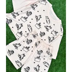 ست کراپ شلوارک پیشی