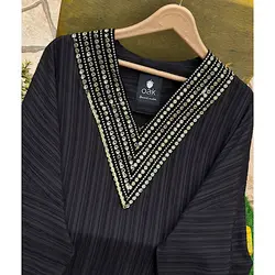 پیراهن مانتویی بغل چاکدار