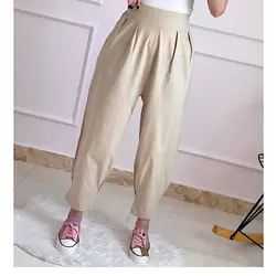 شلوار مام استایل لینن