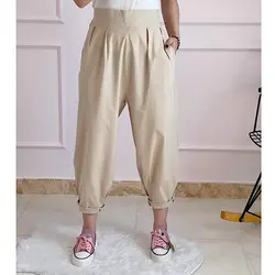 شلوار مام استایل لینن