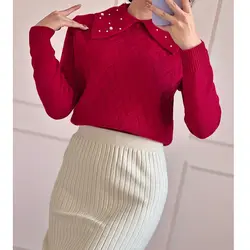 بافت یقه مرواریدی موهر