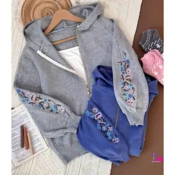 سوییشرت بافت گلدوزی