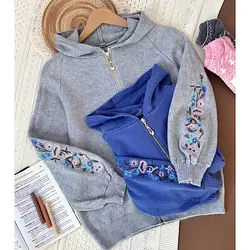 سوییشرت بافت گلدوزی (شارژ)