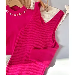 پیراهن بافت دوتیکه مرواریدی