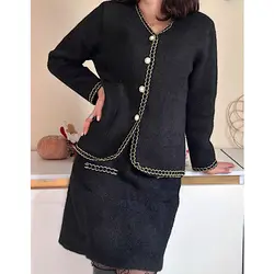 ست کت دامن بافت موهر