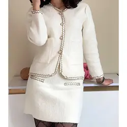 ست کت دامن بافت موهر